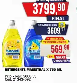 Maxiconsumo Magistral detergente oferta