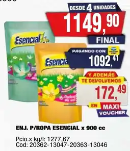 Maxiconsumo Esencial enj. p/ropa oferta