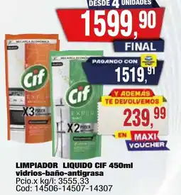 Maxiconsumo Cif limpiador liquido oferta