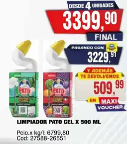 Maxiconsumo Pato limpiador gel oferta