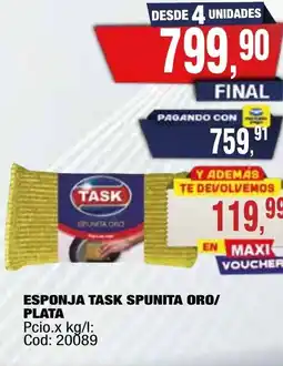 Maxiconsumo Esponja task spunita oro/ plata oferta