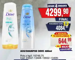 Maxiconsumo Dove aco/shampoo oferta