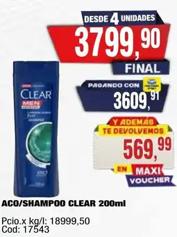 Maxiconsumo Clear aco/shampoo oferta