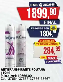 Maxiconsumo Polyana antitranspirante oferta
