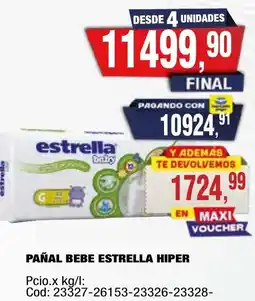 Maxiconsumo Estrella hiper pañal bebe oferta