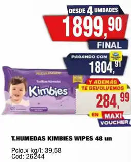 Maxiconsumo Kimbies t.humedas wipes oferta
