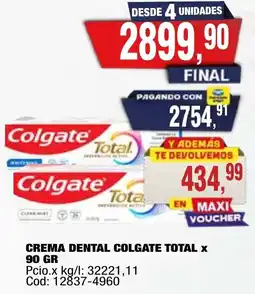 Maxiconsumo Colgate crema dental total oferta