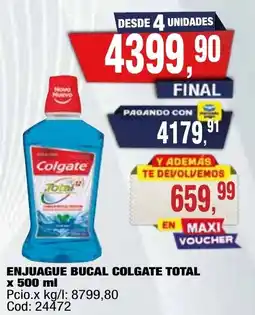 Maxiconsumo Colgate total enjuague bucal oferta