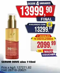 Maxiconsumo Dove serum oleo oferta