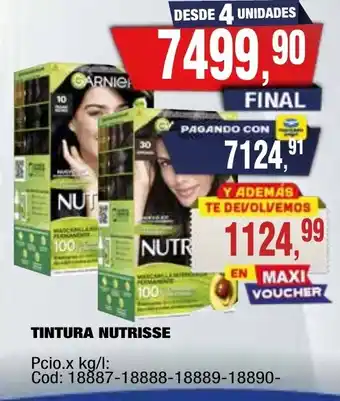 Maxiconsumo Nutrisse tintura oferta