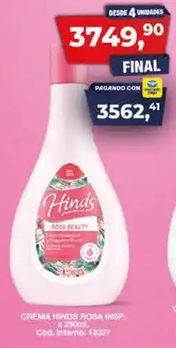 Maxiconsumo Hinds crema rosa insp. oferta