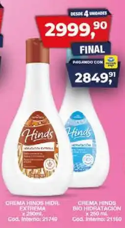 Maxiconsumo Hinds crema hidr extrema oferta