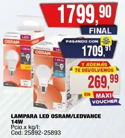 Maxiconsumo Osram/Ledvance lampara led oferta