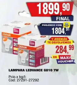 Maxiconsumo Ledvance lampara GU10 oferta