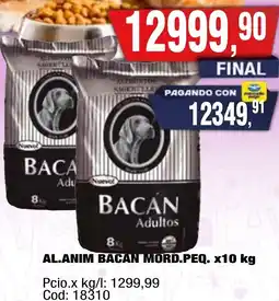 Maxiconsumo Bacan al.anim mord.peq. oferta