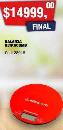 Maxiconsumo Ultracomb balanza oferta