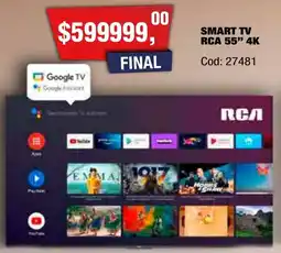 Maxiconsumo RCA smart tv 55" 4k oferta