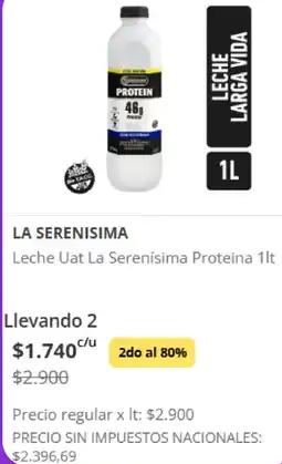 Supermercados Vea La serenisima leche uat proteina oferta