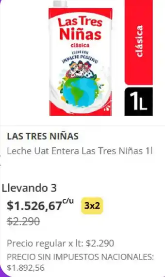 Las tres niñas leche uat entera