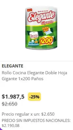 Supermercados Vea Elegante rollo cocina doble hoja gigante oferta