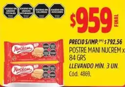 Supermercados Yaguar Nucrem postre mani oferta