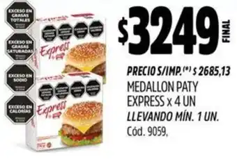 Supermercados Yaguar Paty express medallon oferta