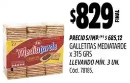 Supermercados Yaguar Mediatarde galletitas oferta
