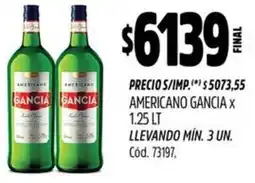 Supermercados Yaguar Gancia americano oferta