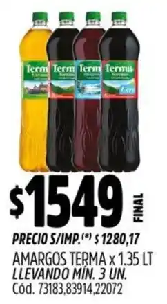 Supermercados Yaguar Terma amargos oferta