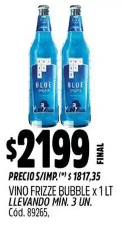Supermercados Yaguar Bubble vino frizze oferta