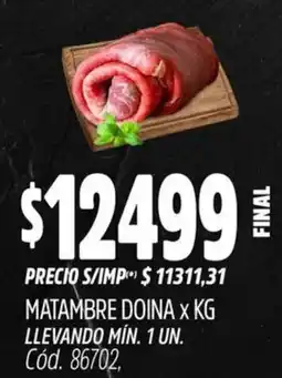 Supermercados Yaguar Matambre doina oferta