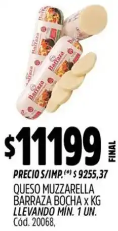Supermercados Yaguar Barraza queso muzzarella oferta