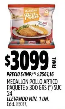 Supermercados Yaguar Pollo medallon artico paquete oferta