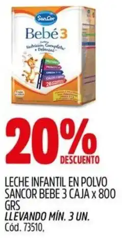 Supermercados Yaguar Bebe 3 leche infantil en polvo sancor caja oferta