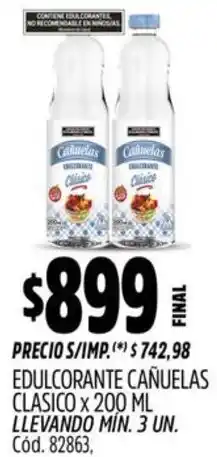 Supermercados Yaguar Cañuelas edulcorante clasico oferta