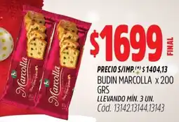 Supermercados Yaguar Marcolla budin oferta