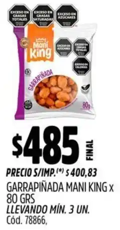 Supermercados Yaguar Maní king garrapiñada oferta