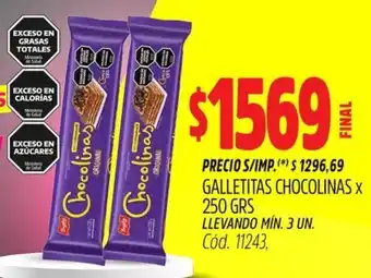 Supermercados Yaguar Chocolinas galletitas oferta