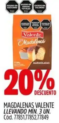 Supermercados Yaguar Valente magdalenas oferta