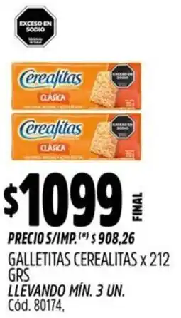 Supermercados Yaguar Cerealitas galletitas oferta