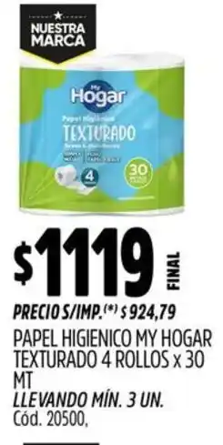 Supermercados Yaguar My hogar papel higienico texturado oferta