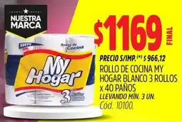 Supermercados Yaguar My hogar rollo de cocina blanco oferta