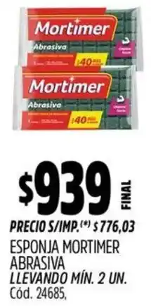 Supermercados Yaguar Mortimer esponja abrasiva oferta