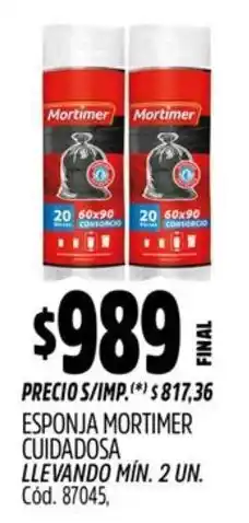 Supermercados Yaguar Mortimer esponja cuidadosa oferta