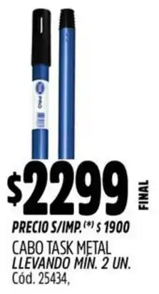 Supermercados Yaguar Task metal cabo oferta