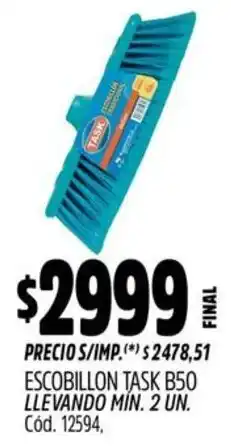 Supermercados Yaguar Task B50 escobillon oferta