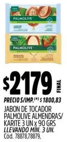 Supermercados Yaguar Palmolive jabon de tocador almendras/ karite oferta