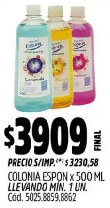 Supermercados Yaguar Espon colonia oferta