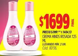 Supermercados Yaguar Hinds crema rosada oferta