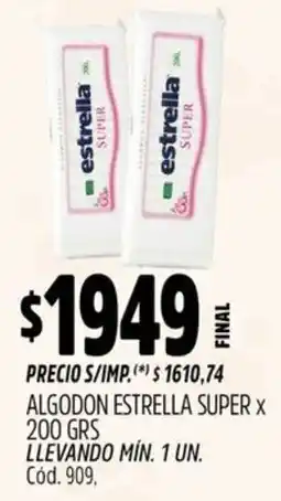 Supermercados Yaguar Estrella super algodon oferta